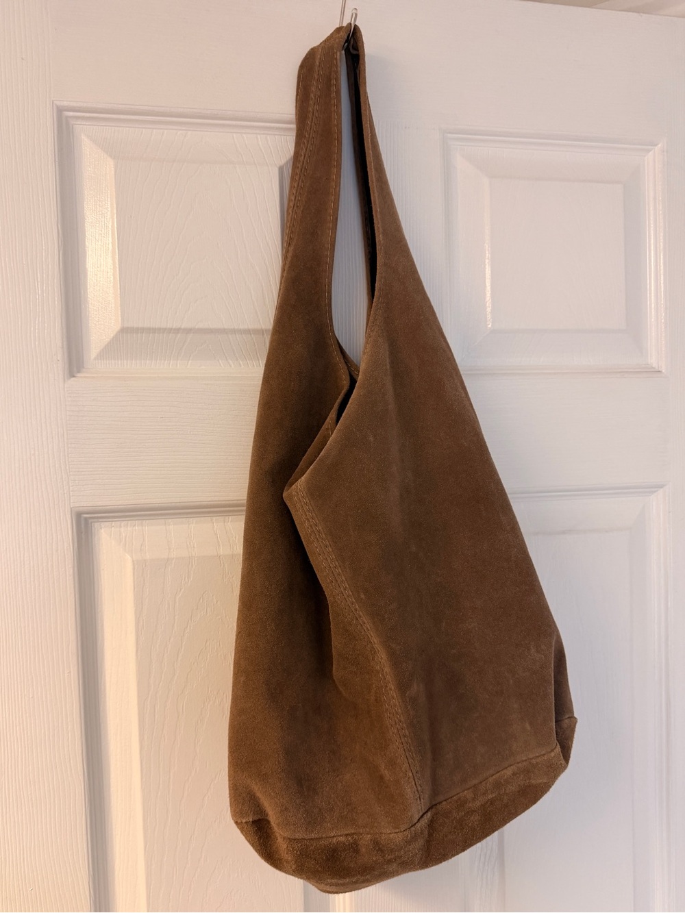 Classic Brown Suede Women's Hobo Bag
